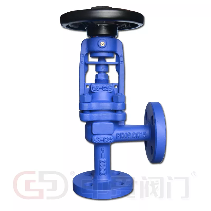 DIN STANDAR Sudut Jenis Bellow Valve Tertutup Globe