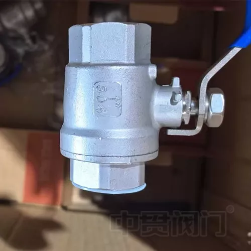 Manual 2pcs Valve Bola Ujung Berulir